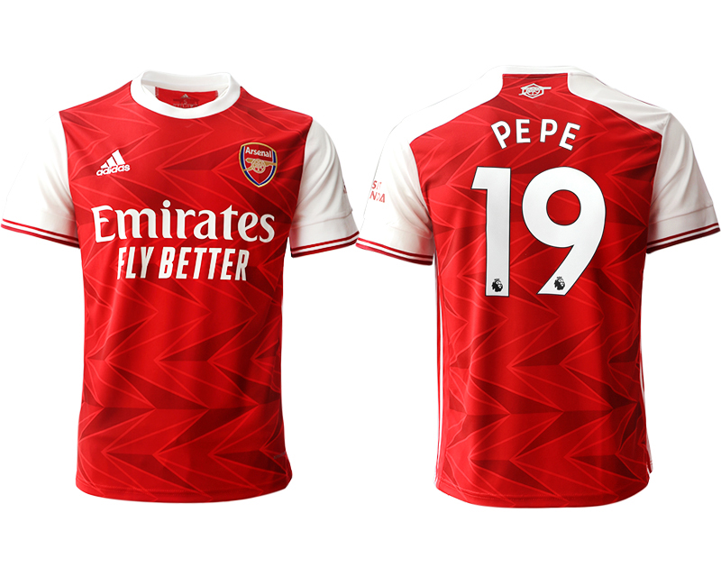 Men 2020-2021 club Arsenal home aaa version #19 red Soccer Jerseys